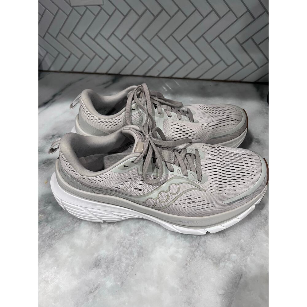 Saucony Omni 20 Men’s 9 Running Shoes Gray White Stability PWRRUN Support